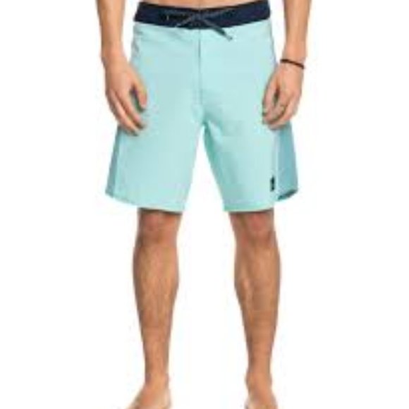 NWT!! Quiksilver Highlite Arch 19" Mens Boardshorts Angel Blue Size 40 - Picture 6 of 10